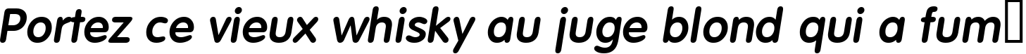 Пример написания шрифтом a_FuturaRoundDemi Italic текста на французском