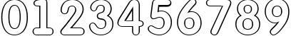 Пример написания цифр шрифтом a_FuturaRoundTitulOtl