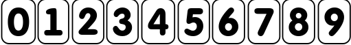 Пример написания цифр шрифтом a_FuturaRoundTtlCmDFr