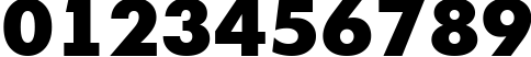 Пример написания цифр шрифтом a_FuturicaBlack