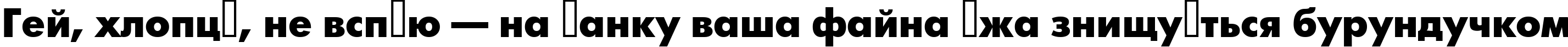 Пример написания шрифтом a_FuturicaBlack текста на украинском