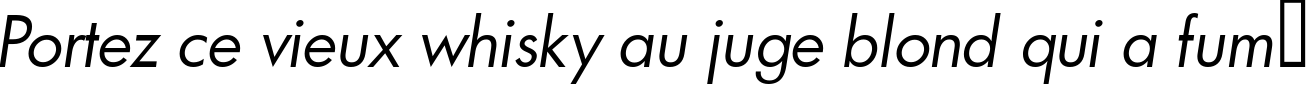 Пример написания шрифтом a_FuturicaBook Italic текста на французском