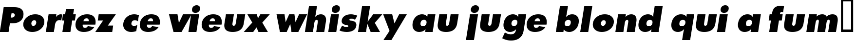 Пример написания шрифтом a_FuturicaExtraBlack Italic текста на французском