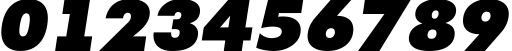 Пример написания цифр шрифтом a_FuturicaExtraBlack Italic