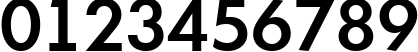 Пример написания цифр шрифтом a_FuturicaLt SemiBold