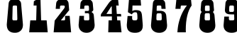 Пример написания цифр шрифтом a_GildiaLnBk