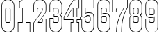 Пример написания цифр шрифтом a_GildiaOtl