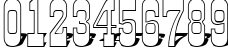 Пример написания цифр шрифтом a_GildiaTitul3DSh