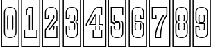 Пример написания цифр шрифтом a_GildiaTitulCmOtl Bold