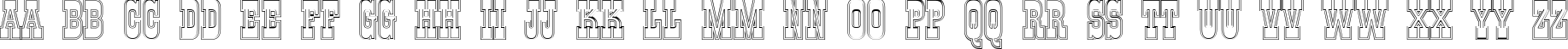 Пример написания английского алфавита шрифтом a_GildiaTitulDblOtl