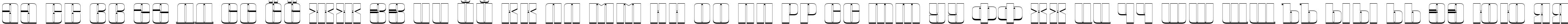 Пример написания русского алфавита шрифтом a_Globus3D