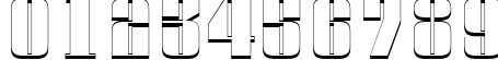Пример написания цифр шрифтом a_Globus3D