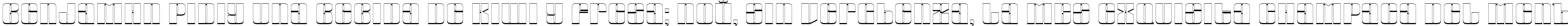 Пример написания шрифтом a_Globus3D текста на испанском