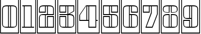 Пример написания цифр шрифтом a_GlobusCmOtl