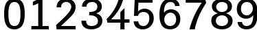 Пример написания цифр шрифтом a_Grotic