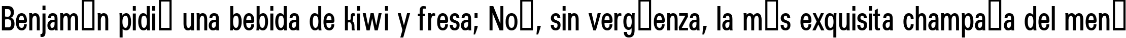 Пример написания шрифтом a_GroticCnDemi текста на испанском