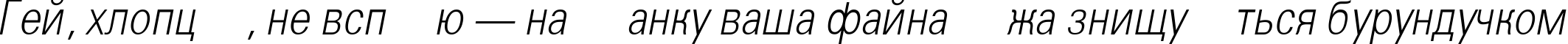 Пример написания шрифтом a_GroticLtNr Italic текста на украинском