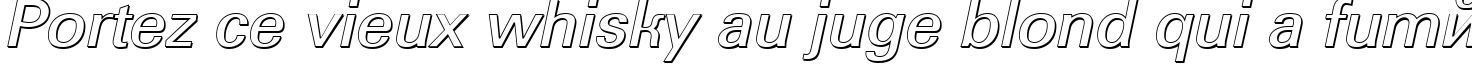 Пример написания шрифтом a_GroticSh Bold Italic текста на французском