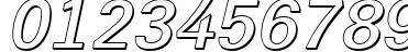 Пример написания цифр шрифтом a_GroticSh Bold Italic