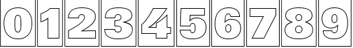 Пример написания цифр шрифтом a_GroticTitulCmOtlHv