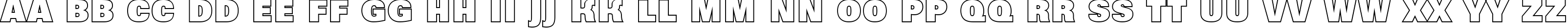 Пример написания английского алфавита шрифтом a_GroticTitulOtlHv