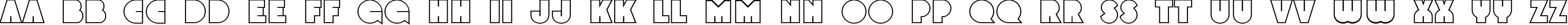 Пример написания английского алфавита шрифтом a_GrotoOtl