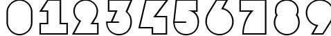 Пример написания цифр шрифтом a_GrotoOtl