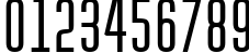 Пример написания цифр шрифтом a_HuxleyCaps Bold