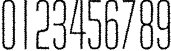 Пример написания цифр шрифтом a_HuxleyRough
