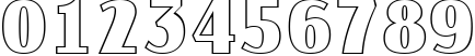 Пример написания цифр шрифтом a_JasperCapsOtlNr