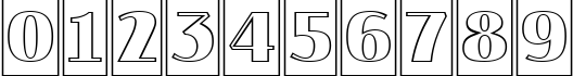 Пример написания цифр шрифтом a_JasperCmOtl