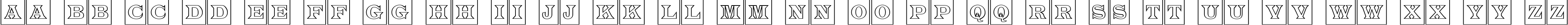 Пример написания английского алфавита шрифтом a_LatinoTitulCmOtl