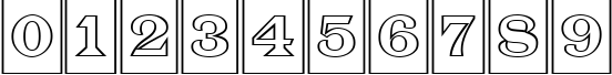 Пример написания цифр шрифтом a_LatinoTitulCmOtl