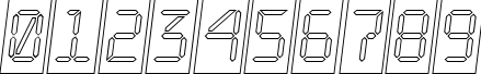 Пример написания цифр шрифтом a_LCDNovaCmOtlObl