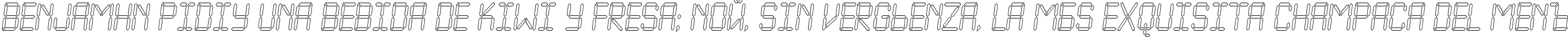 Пример написания шрифтом a_LCDNovaOtlObl текста на испанском