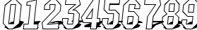 Пример написания цифр шрифтом a_MachinaNova3DSh
