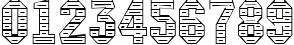 Пример написания цифр шрифтом a_MachinaNovaStDc