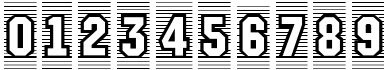 Пример написания цифр шрифтом a_MachinaOrtoCmLn