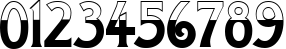 Пример написания цифр шрифтом a_ModernoB&W