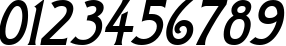 Пример написания цифр шрифтом a_ModernoCaps Italic