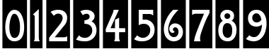 Пример написания цифр шрифтом a_ModernoCm