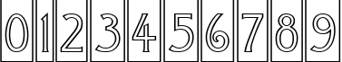 Пример написания цифр шрифтом a_ModernoCmOtl