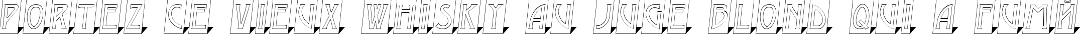 Пример написания шрифтом a_ModernoCmOtl3DSh текста на французском