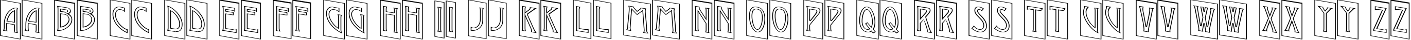 Пример написания английского алфавита шрифтом a_ModernoCmOtlDn