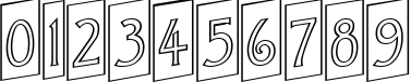 Пример написания цифр шрифтом a_ModernoCmOtlUp
