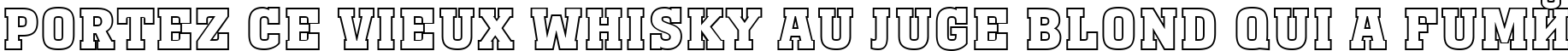 Пример написания шрифтом a_MonumentoTitulOtl Bold текста на французском