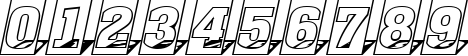 Пример написания цифр шрифтом a_MonumentoTtlCm3DSh
