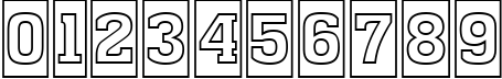 Пример написания цифр шрифтом a_MonumentoTtlCmOtl