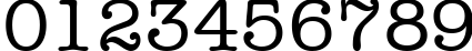 Пример написания цифр шрифтом a_OldTyper