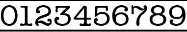 Пример написания цифр шрифтом a_OldTyperDcFr
